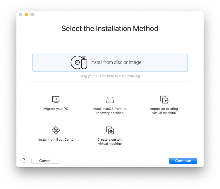 Select the Installation Method